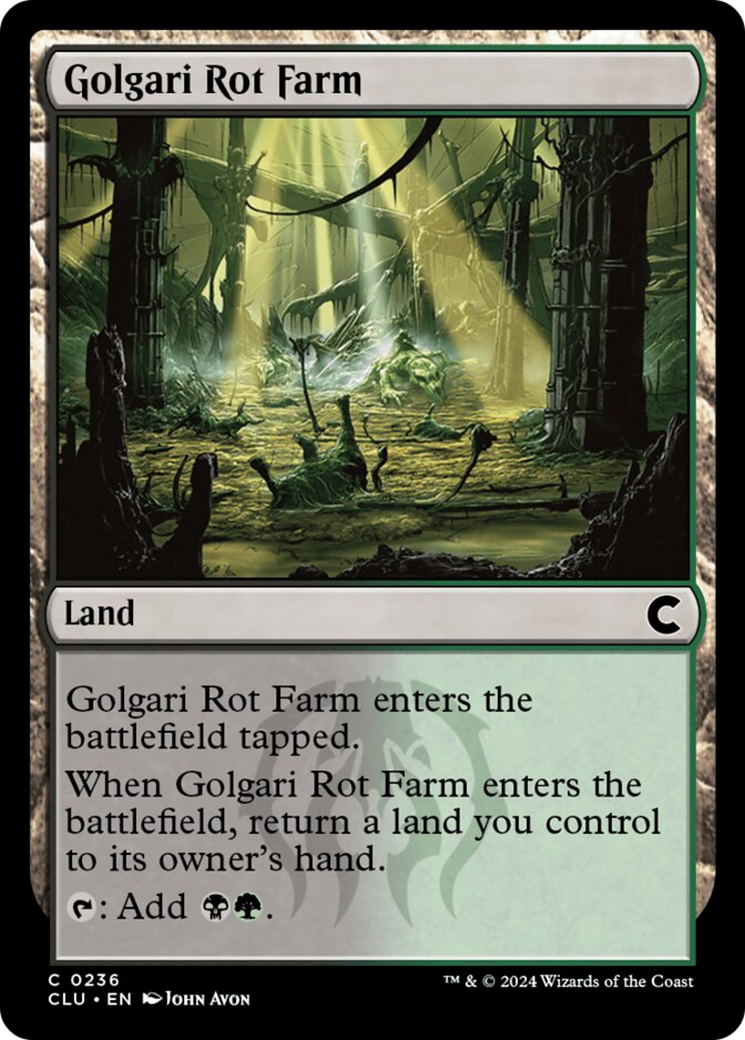 Golgari Rot Farm [Ravnica: Clue Edition] | Silver Goblin