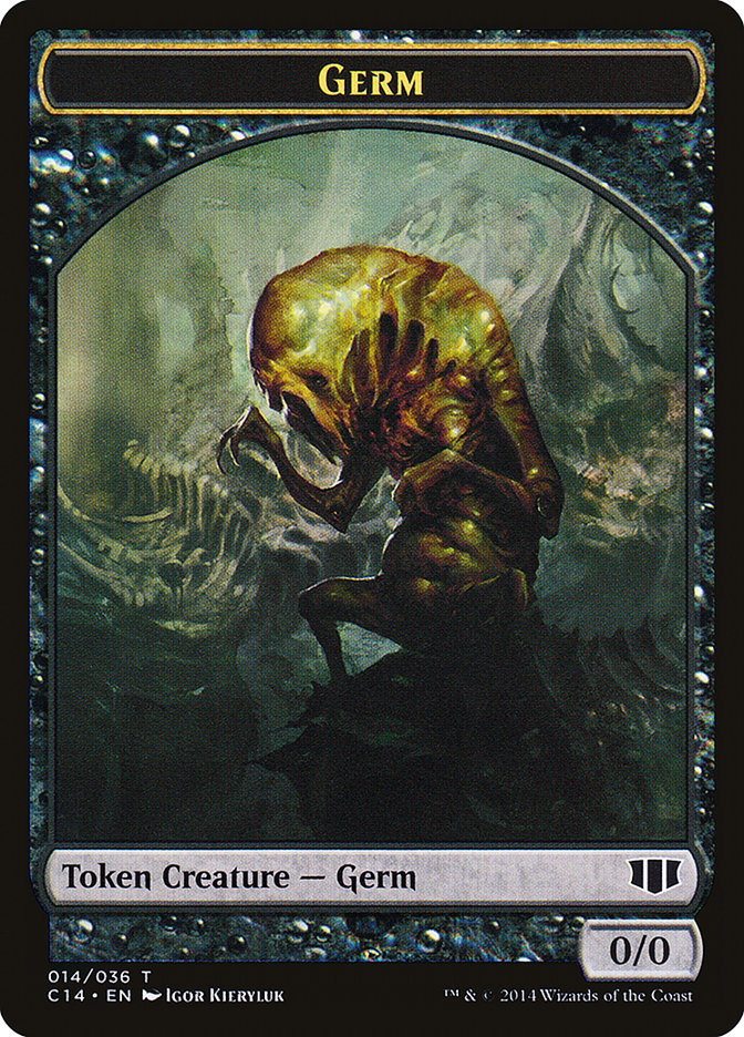 Stoneforged Blade // Germ Double-Sided Token [Commander 2014 Tokens] | Silver Goblin