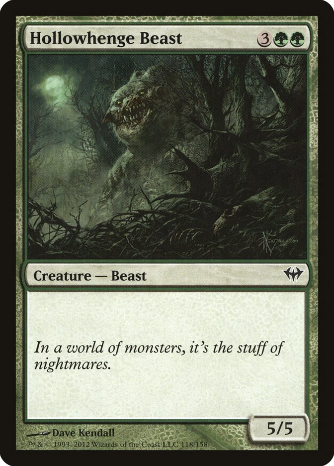 Hollowhenge Beast [Dark Ascension] | Silver Goblin