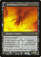 Ravenous Demon // Archdemon of Greed [Dark Ascension Prerelease Promos] | Silver Goblin
