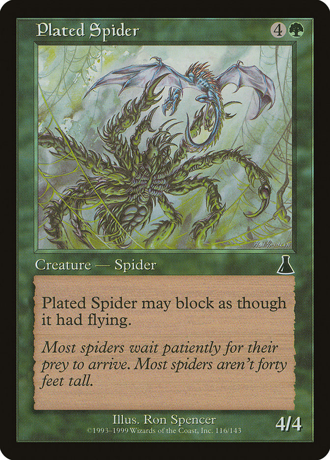 Plated Spider [Urza's Destiny] | Silver Goblin