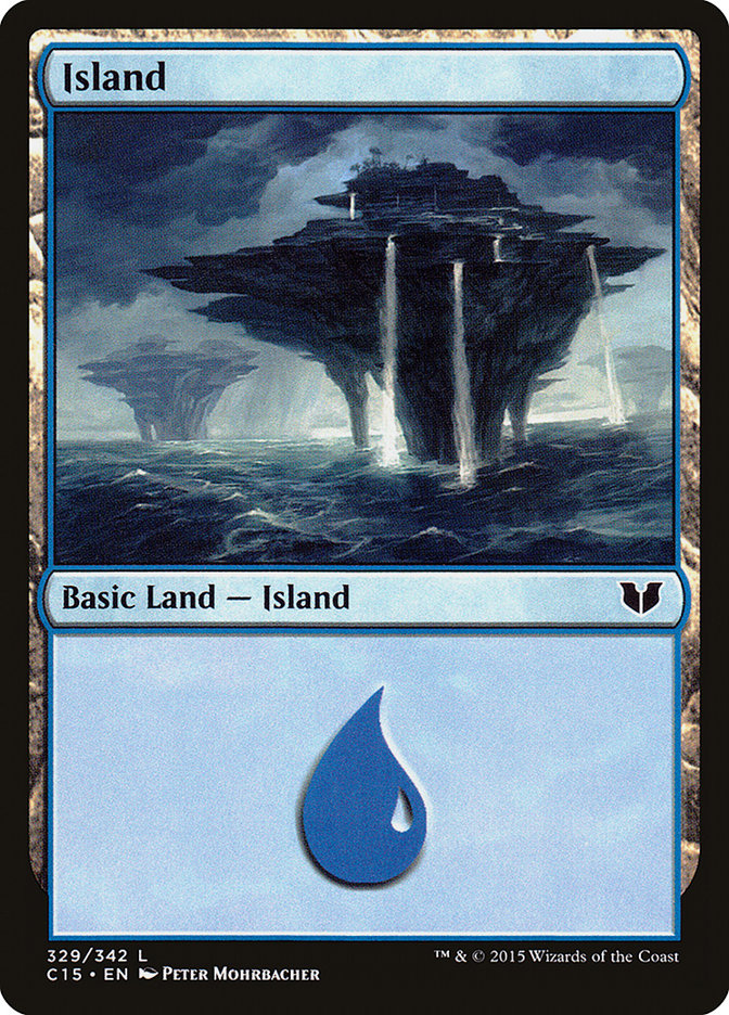 Island (329) [Commander 2015] | Silver Goblin