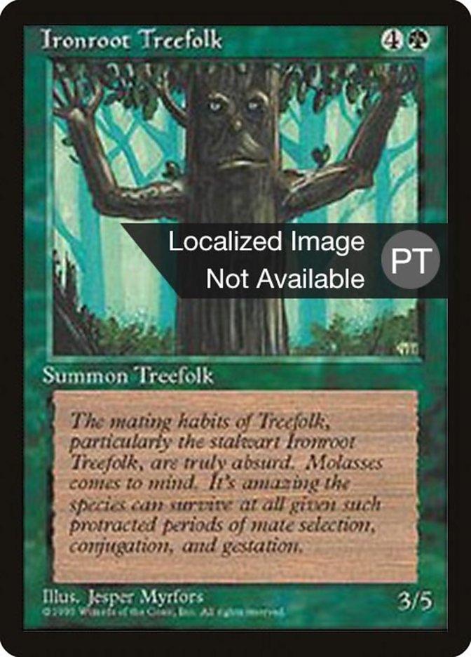 Ironroot Treefolk [Fourth Edition (Foreign Black Border)] | Silver Goblin