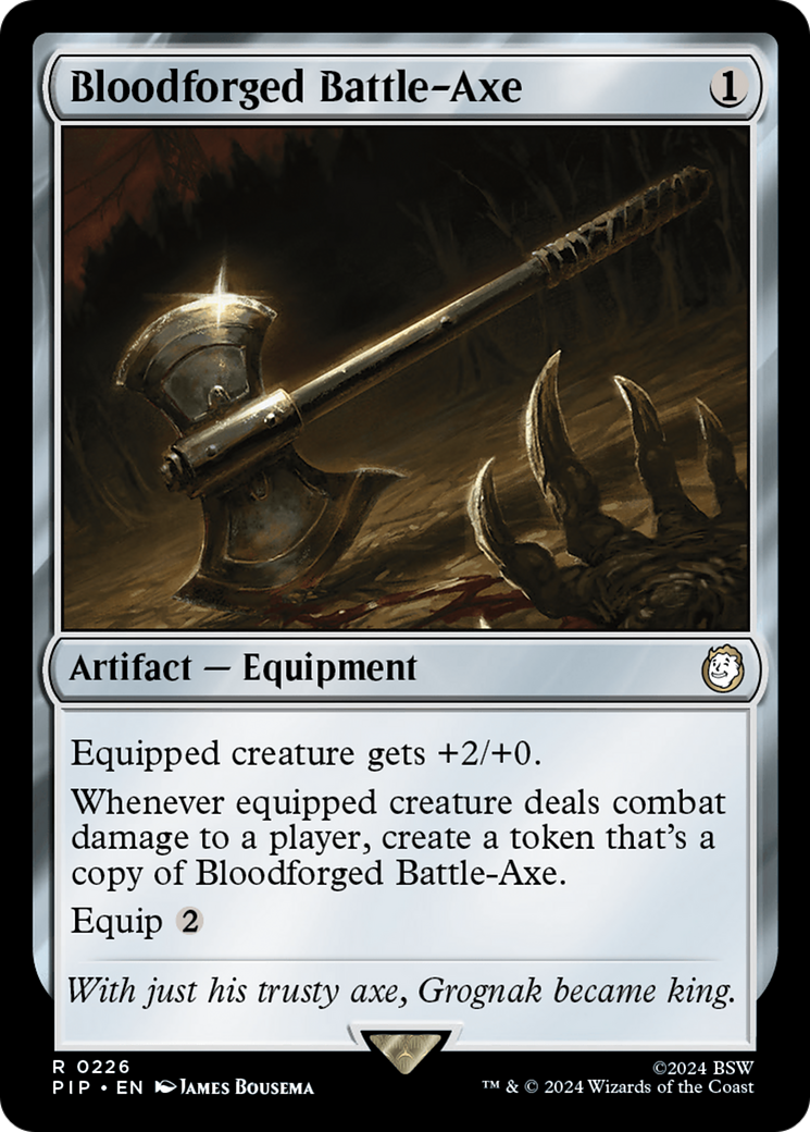 Bloodforged Battle-Axe [Fallout] | Silver Goblin