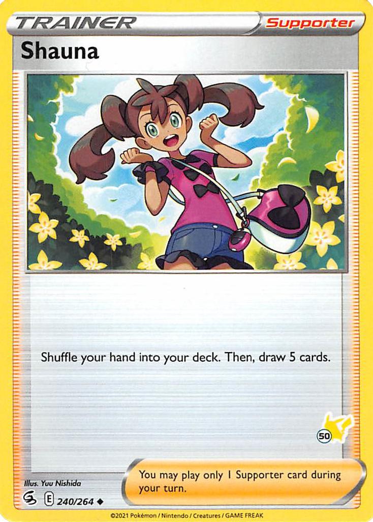 Shauna (240/264) (Pikachu Stamp #50) [Battle Academy 2022] | Silver Goblin