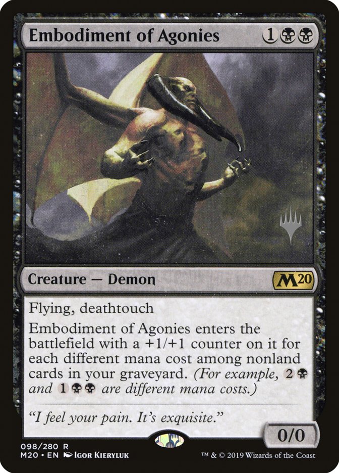 Embodiment of Agonies (Promo Pack) [Core Set 2020 Promos] | Silver Goblin