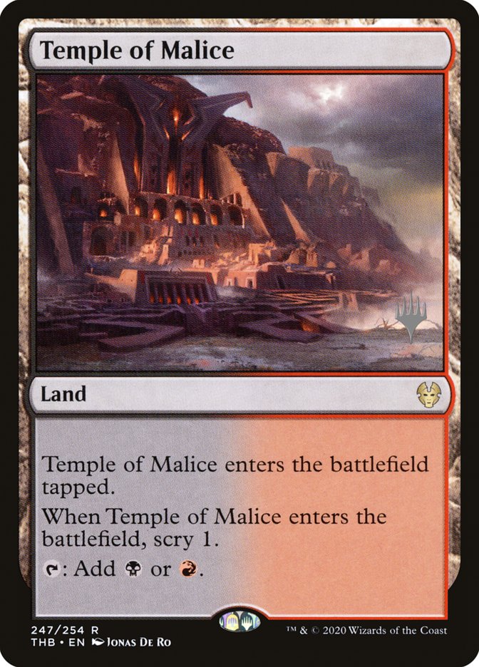 Temple of Malice (Promo Pack) [Theros Beyond Death Promos] | Silver Goblin