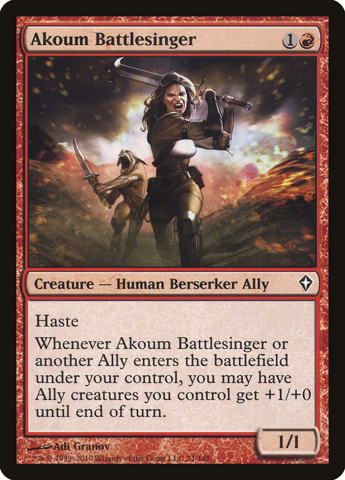 Akoum Battlesinger [Worldwake] | Silver Goblin