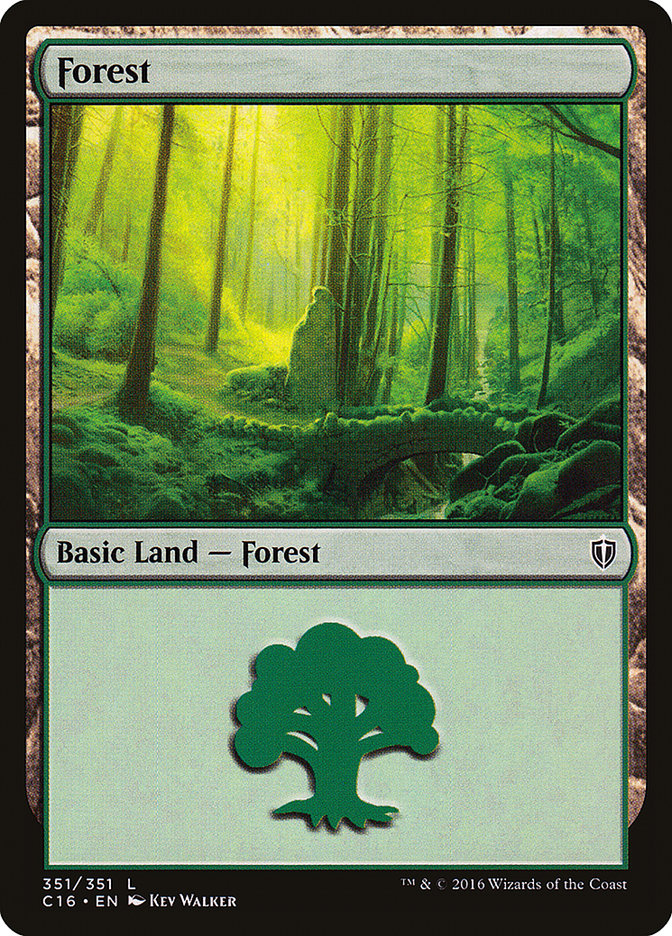 Forest (351) [Commander 2016] | Silver Goblin