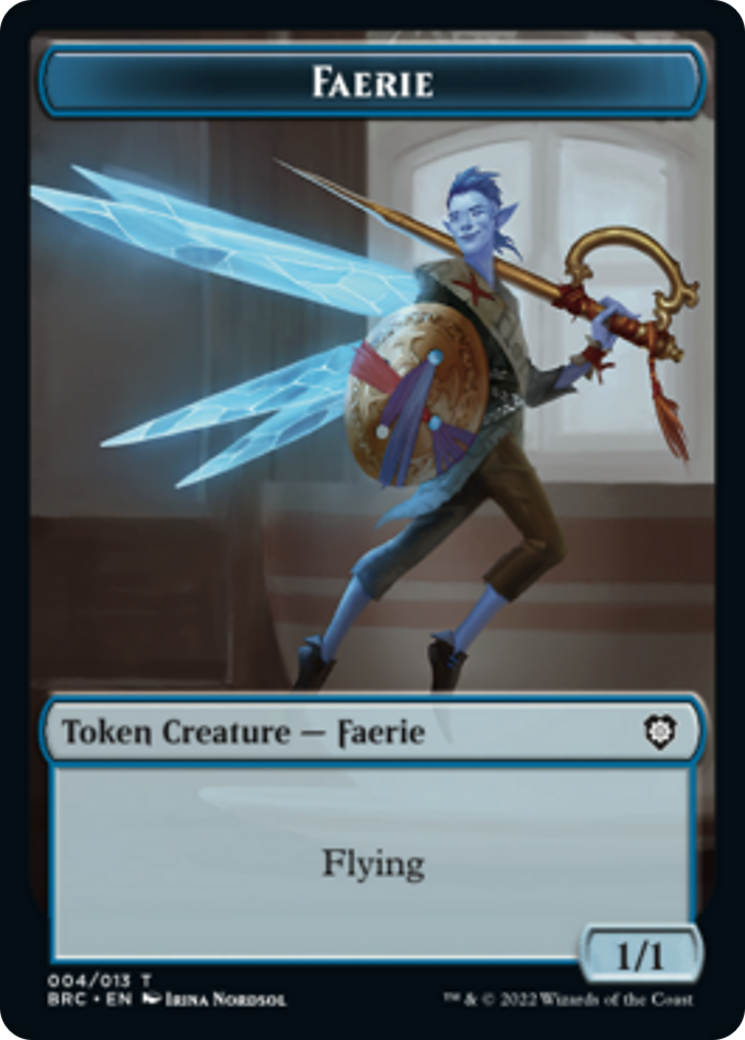 Faerie // Thopter (010) Double-Sided Token [The Brothers' War Commander Tokens] | Silver Goblin