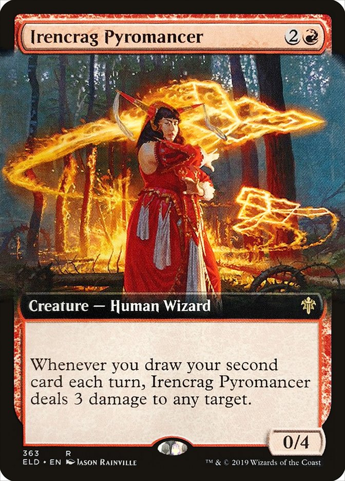 Irencrag Pyromancer (Extended Art) [Throne of Eldraine] | Silver Goblin