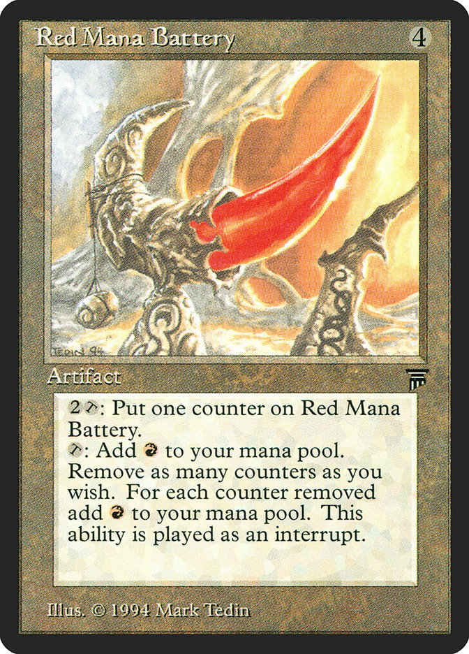 Red Mana Battery [Legends] | Silver Goblin