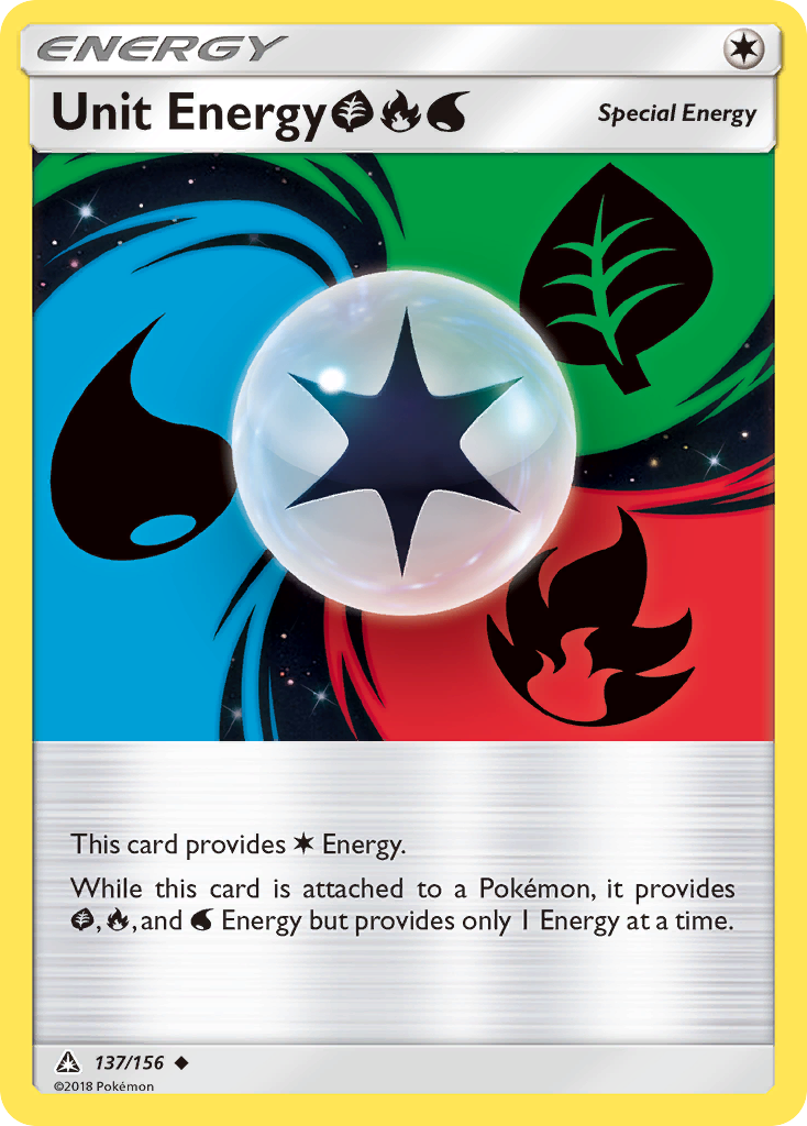 Unit Energy (137/156) (Grass, Fire, Water) [Sun & Moon: Ultra Prism] | Silver Goblin