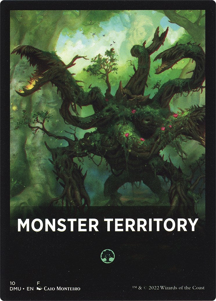 Monster Territory Theme Card [Dominaria United Tokens] | Silver Goblin