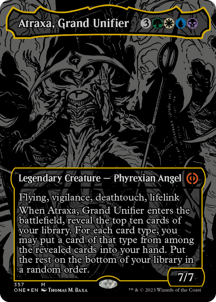 Atraxa, Grand Unifier (Oil Slick Raised Foil) [Phyrexia: All Will Be One] | Silver Goblin