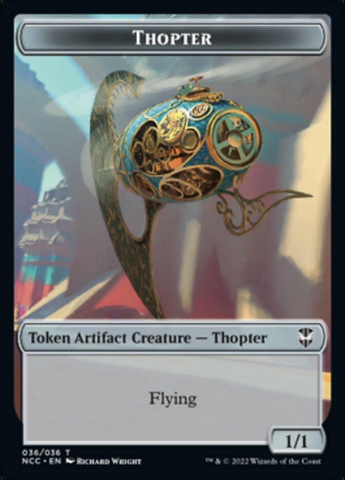 Thopter // Treasure (013) Double-Sided Token [Streets of New Capenna Commander Tokens] | Silver Goblin