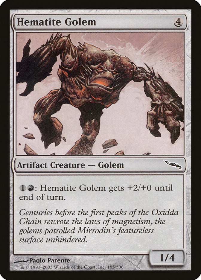 Hematite Golem [Mirrodin] | Silver Goblin