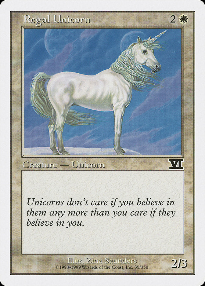 Regal Unicorn [Classic Sixth Edition] | Silver Goblin