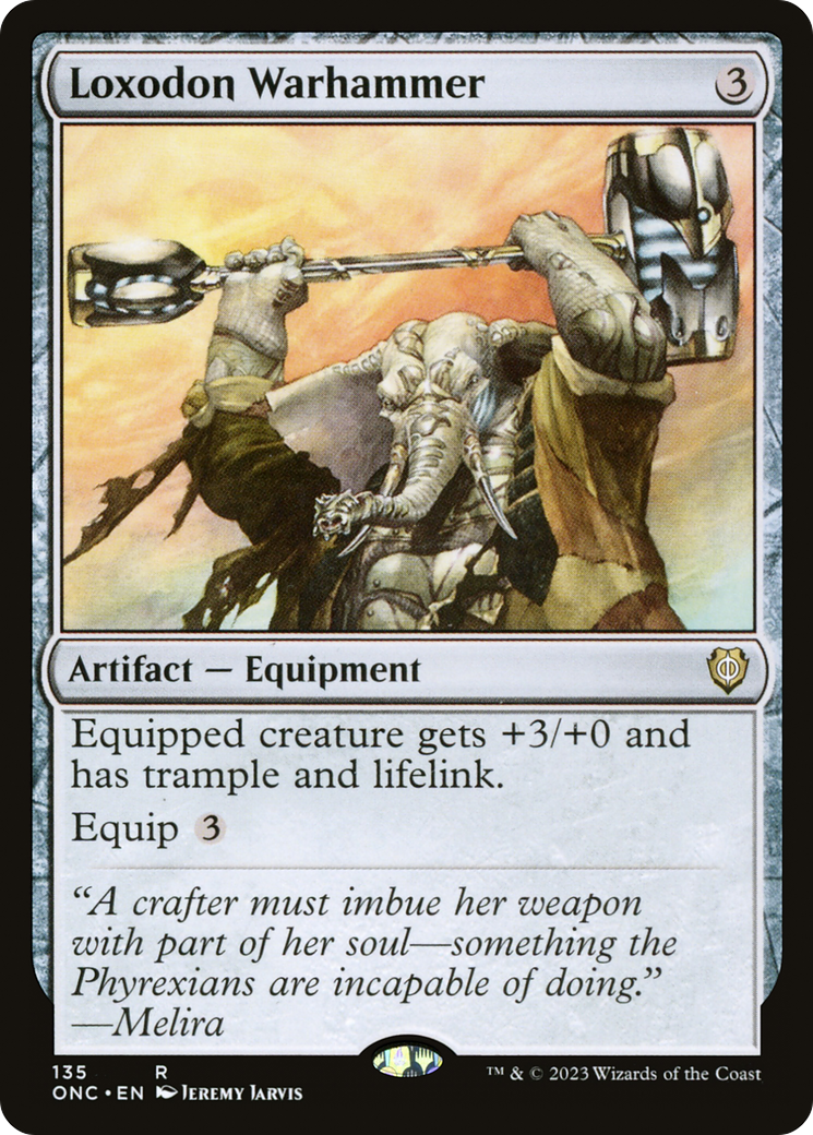 Loxodon Warhammer [Phyrexia: All Will Be One Commander] | Silver Goblin