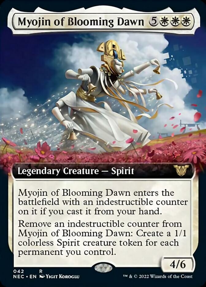 Myojin of Blooming Dawn (Extended Art) [Kamigawa: Neon Dynasty Commander] | Silver Goblin