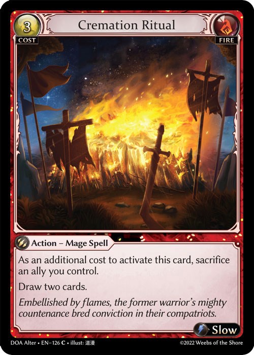 Cremation Ritual (126) [Dawn of Ashes: Alter Edition] | Silver Goblin