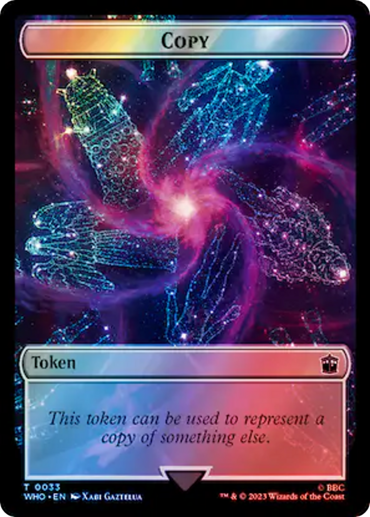 Copy // Mutant Double-Sided Token (Surge Foil) [Doctor Who Tokens] | Silver Goblin