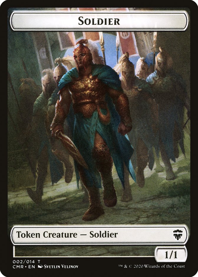 Copy (013) // Soldier Double-Sided Token [Commander Legends Tokens] | Silver Goblin