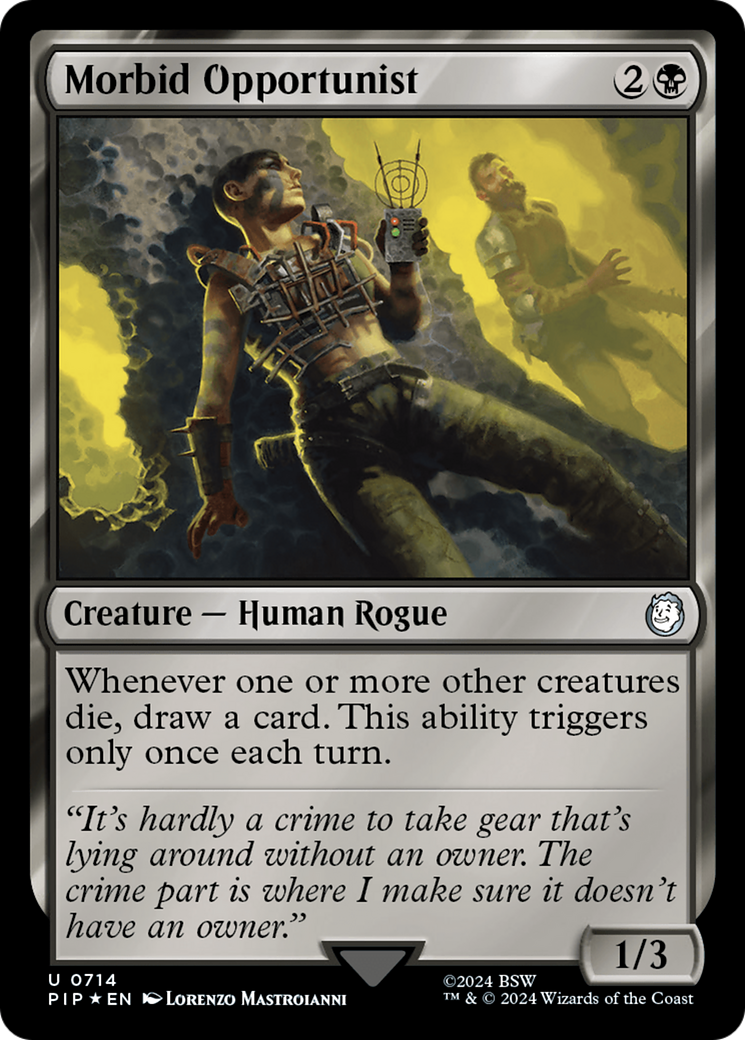 Morbid Opportunist (Surge Foil) [Fallout] | Silver Goblin