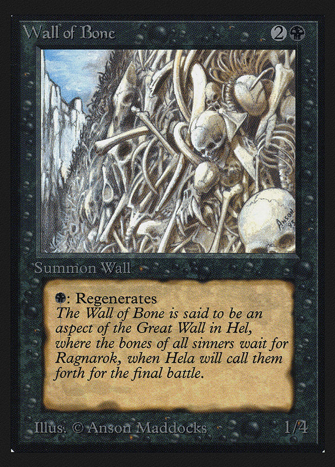 Wall of Bone [International Collectors' Edition] | Silver Goblin