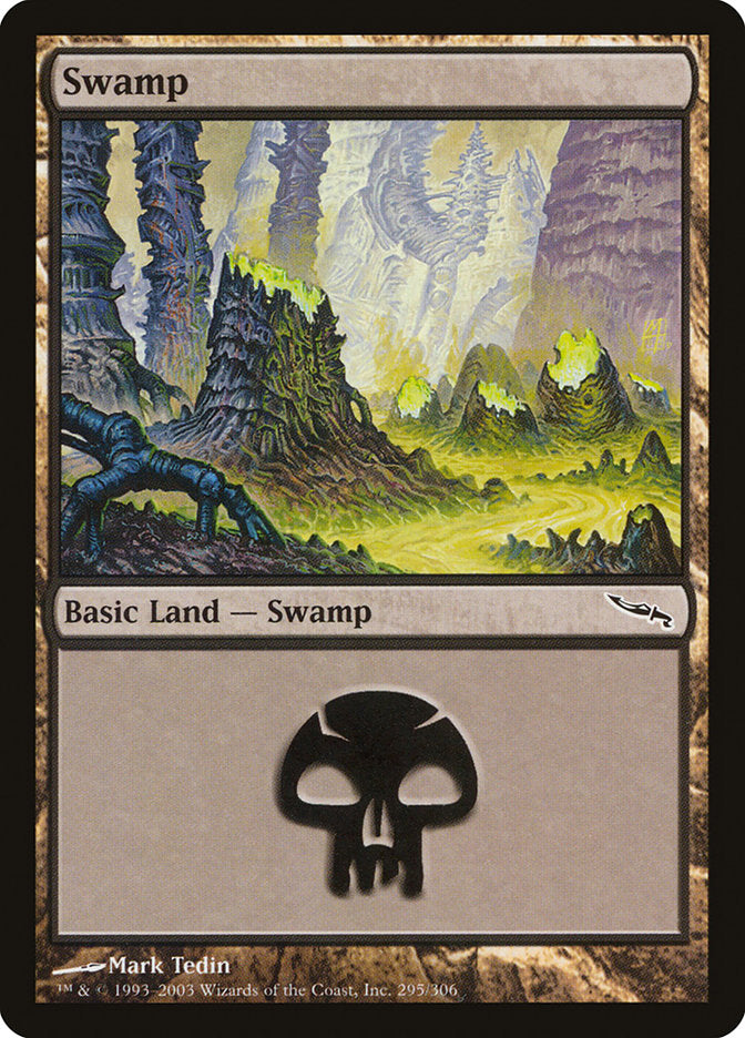 Swamp (295) [Mirrodin] | Silver Goblin