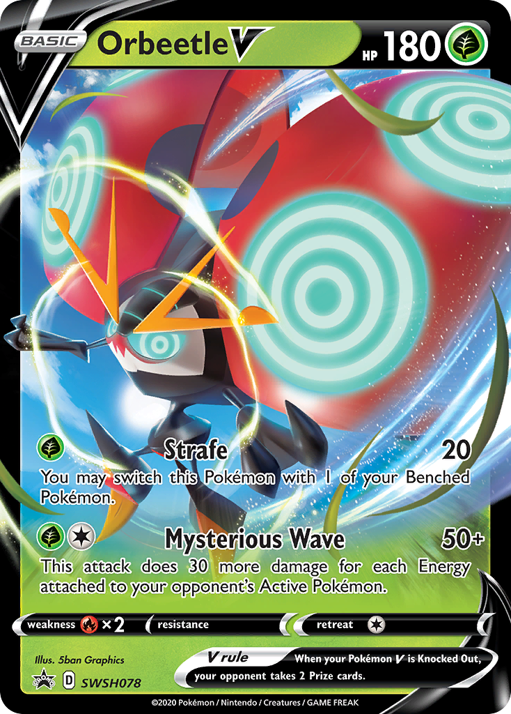 Orbeetle V (SWSH078) (Jumbo Card) [Sword & Shield: Black Star Promos] | Silver Goblin