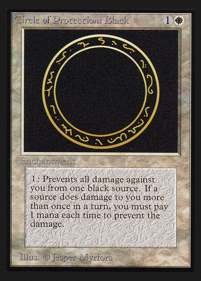 Circle of Protection: Black [International Collectors' Edition] | Silver Goblin