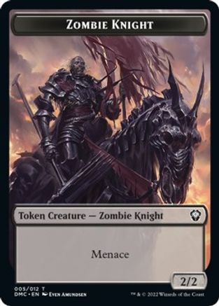 Zombie Knight // Griffin Double-Sided Token [Dominaria United Commander Tokens] | Silver Goblin