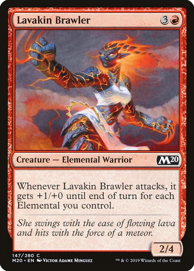 Lavakin Brawler [Core Set 2020] | Silver Goblin