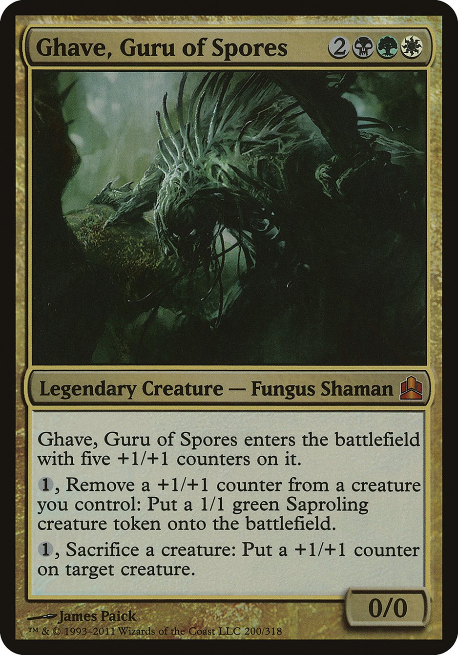 Ghave, Guru of Spores (Oversized) [Commander 2011 Oversized] | Silver Goblin