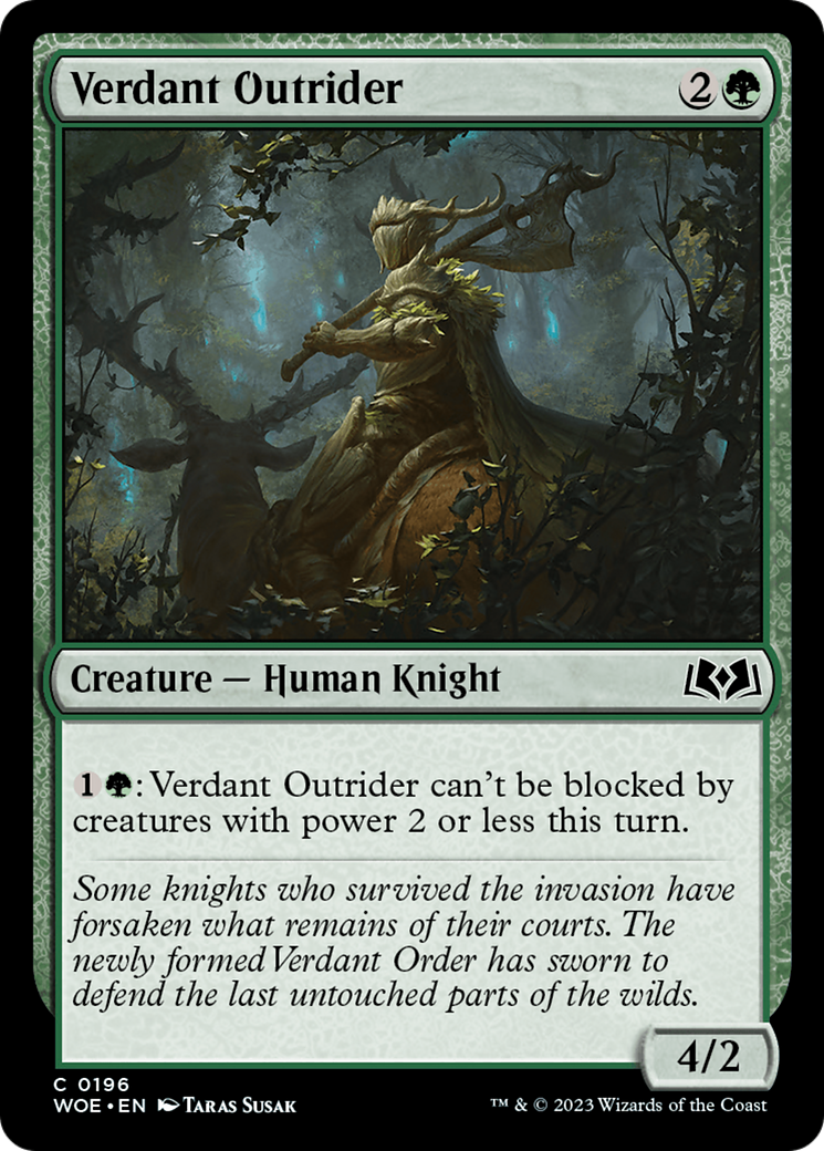 Verdant Outrider [Wilds of Eldraine] | Silver Goblin