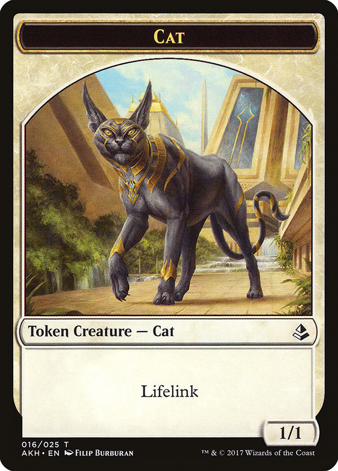 Cat Token [Amonkhet Tokens] | Silver Goblin