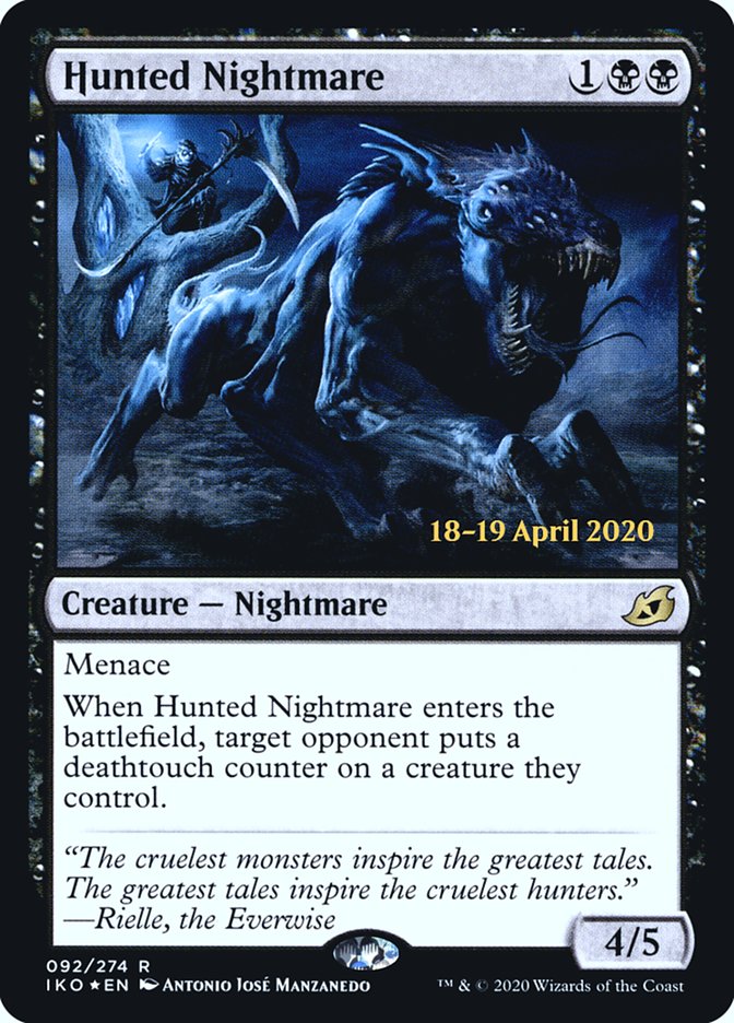 Hunted Nightmare [Ikoria: Lair of Behemoths Prerelease Promos] | Silver Goblin