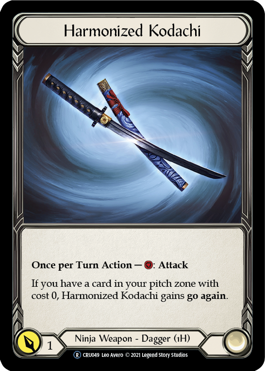 Harmonized Kodachi [U-CRU049] (Crucible of War Unlimited)  Unlimited Normal | Silver Goblin