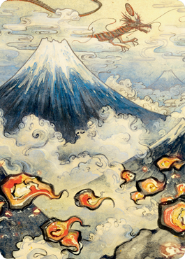 Mountain Art Card [Kamigawa: Neon Dynasty Art Series] | Silver Goblin