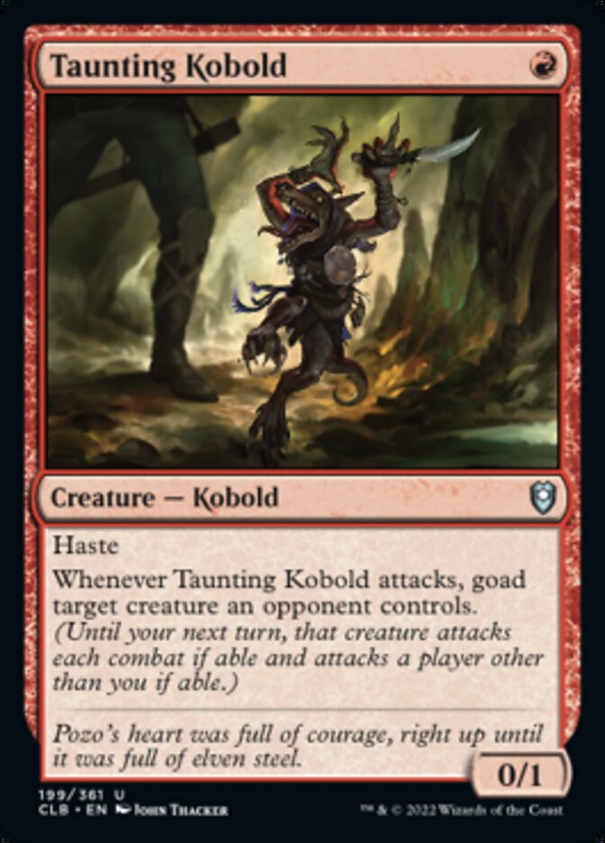 Taunting Kobold [Commander Legends: Battle for Baldur's Gate] | Silver Goblin