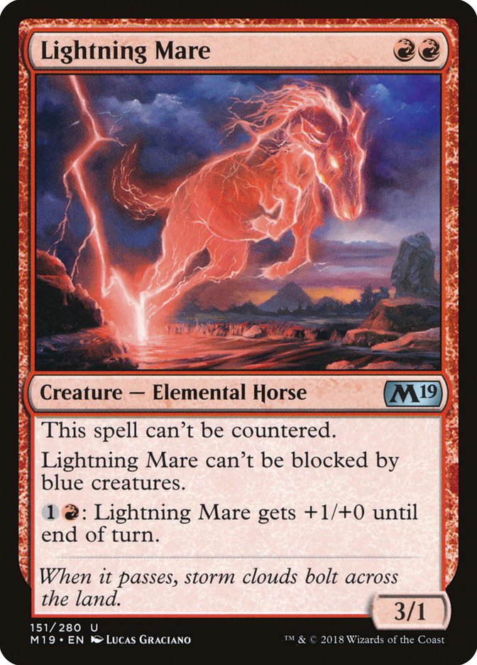 Lightning Mare [Core Set 2019] | Silver Goblin