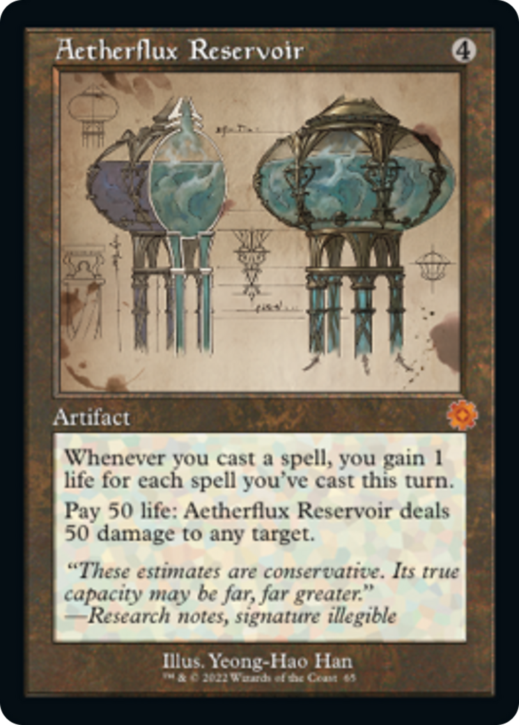 Aetherflux Reservoir (Retro Schematic) [The Brothers' War Retro Artifacts] | Silver Goblin