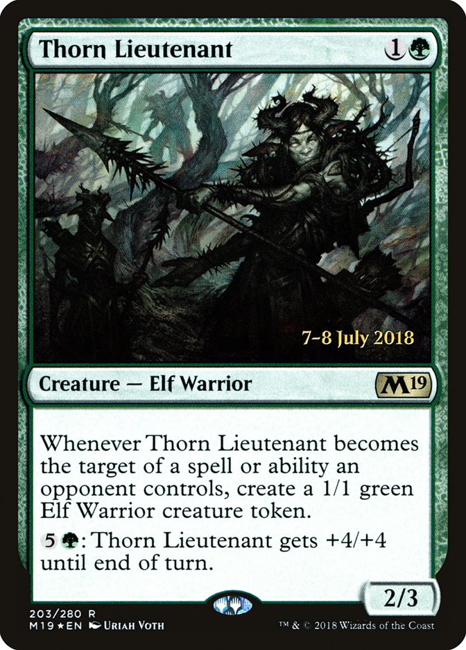 Thorn Lieutenant [Core Set 2019 Prerelease Promos] | Silver Goblin