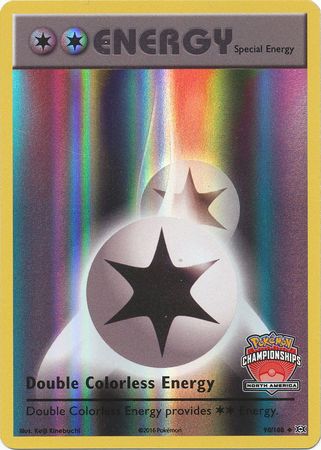 Double Colorless Energy (90/108) (NA International Championship Promo) [XY: Evolutions] | Silver Goblin