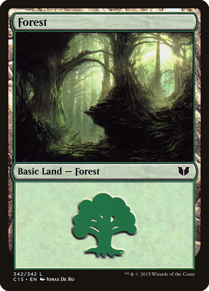 Forest (342) [Commander 2015] | Silver Goblin
