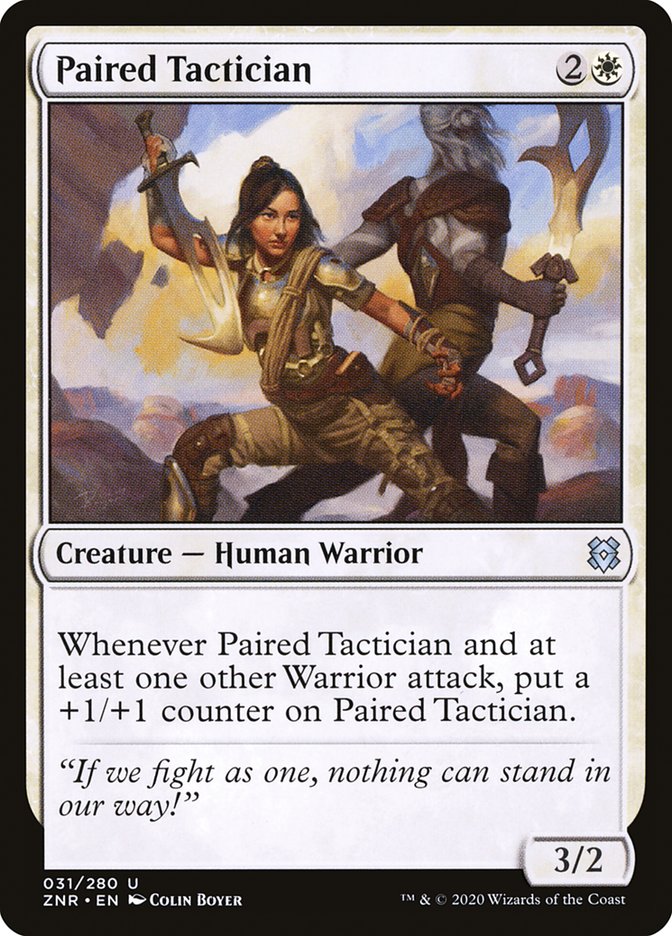 Paired Tactician [Zendikar Rising] | Silver Goblin