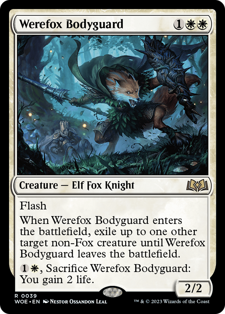 Werefox Bodyguard [Wilds of Eldraine] | Silver Goblin