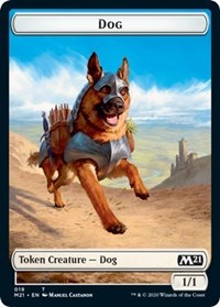 Dog // Weird Double-Sided Token [Core Set 2021 Tokens] | Silver Goblin