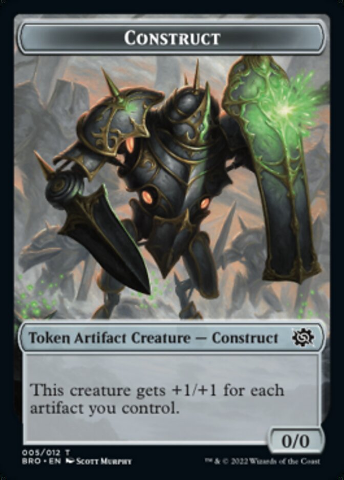 Thopter // Construct (005) Double-Sided Token [The Brothers' War Tokens] | Silver Goblin
